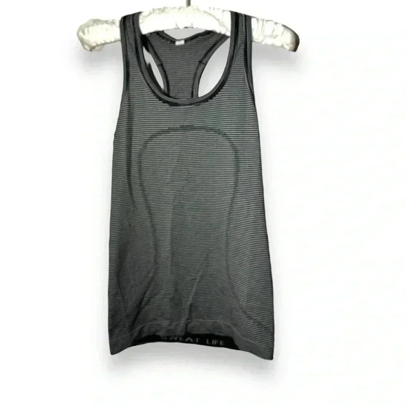 Lululemon Swiftly Tech Racerback White / Black  4 - Picture 5 of 10